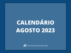 Calendario Agosto 2023