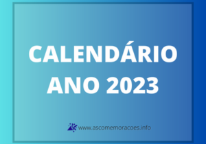Calendário 2023 com calendário dos meses